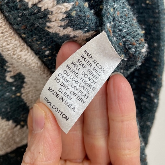 NWT Sage Creek Womens Large Knit Button Up Vintage Retro Vest Moose Outdoors 90s - Picture 8 of 9